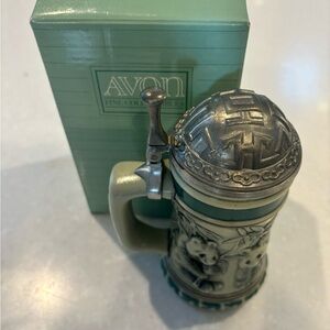 1991 Avon Giant Panda Ceramic Stein Endangered Species glass makeup vintage